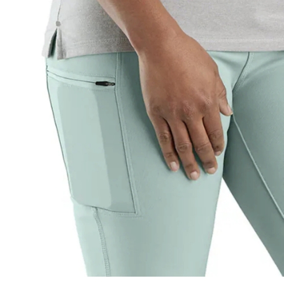 Carhartt Women’s Utility Work Leggings Size S Regular Blue Sage Cargo Pockets - Picture 2 of 10